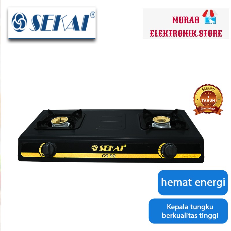 SEKAI Gas Stove 2 Tungku GS 92