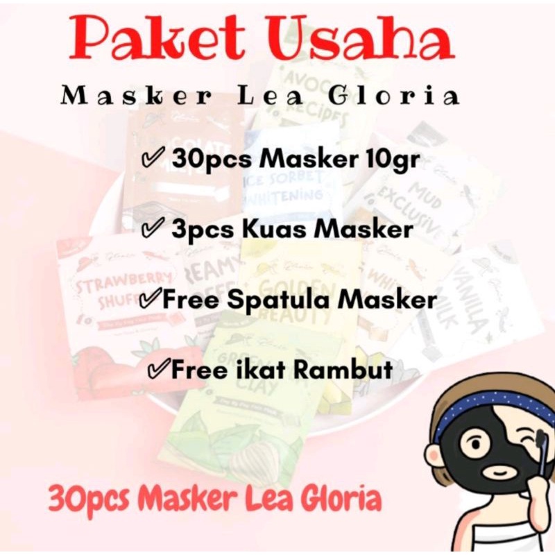 PAKET USAHA MASKER LEA GLORIA 10GR