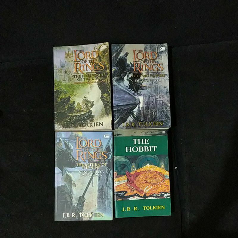 Lord of The Rings The Hobbit LOTR Full Set Lengkap JRR Tolkien Bekas Preloved Ori