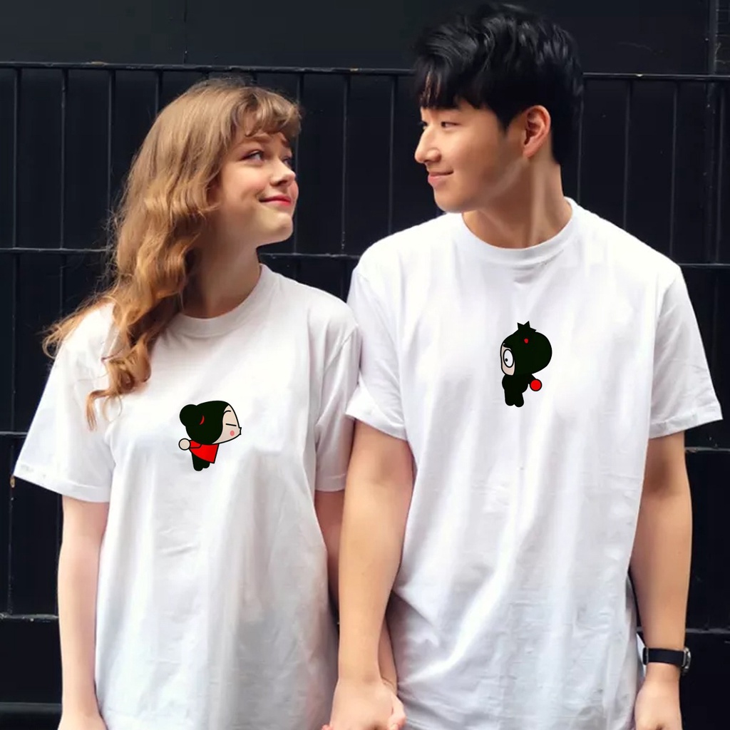 MYSTIQUE.ID-BAJU KAOS COUPLE CHINESSE T-SHIRT LUCU DAN AESTHETIC