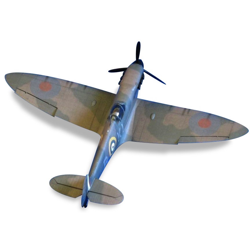 DIY Model Kertas Perang Dunia II pesawat tempur Inggris Spitfire Mk.I