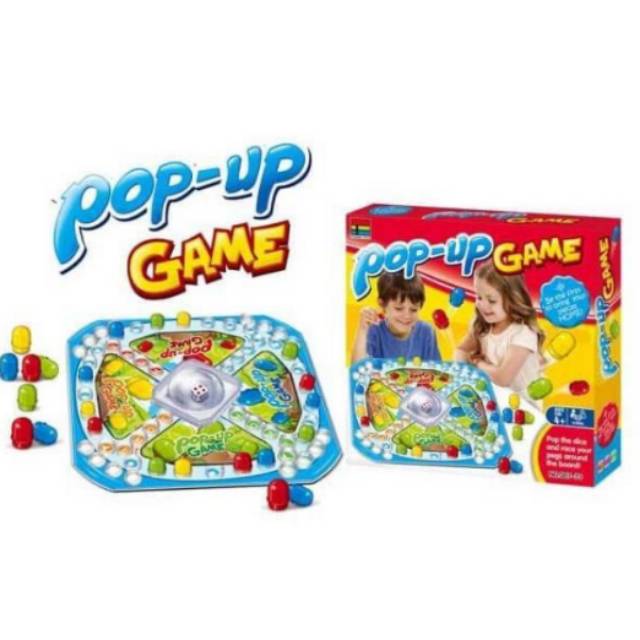 POP UP GAME / permainan mainan anak hadiah kado ludo gamily