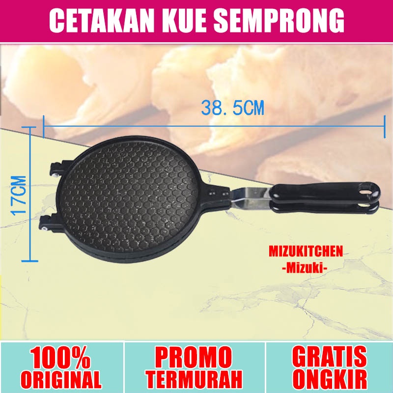 Cetakan Kue Egg Roll/Jepit/Semprong/Opak Gambir Marble diatas teflon waffle croffle maker