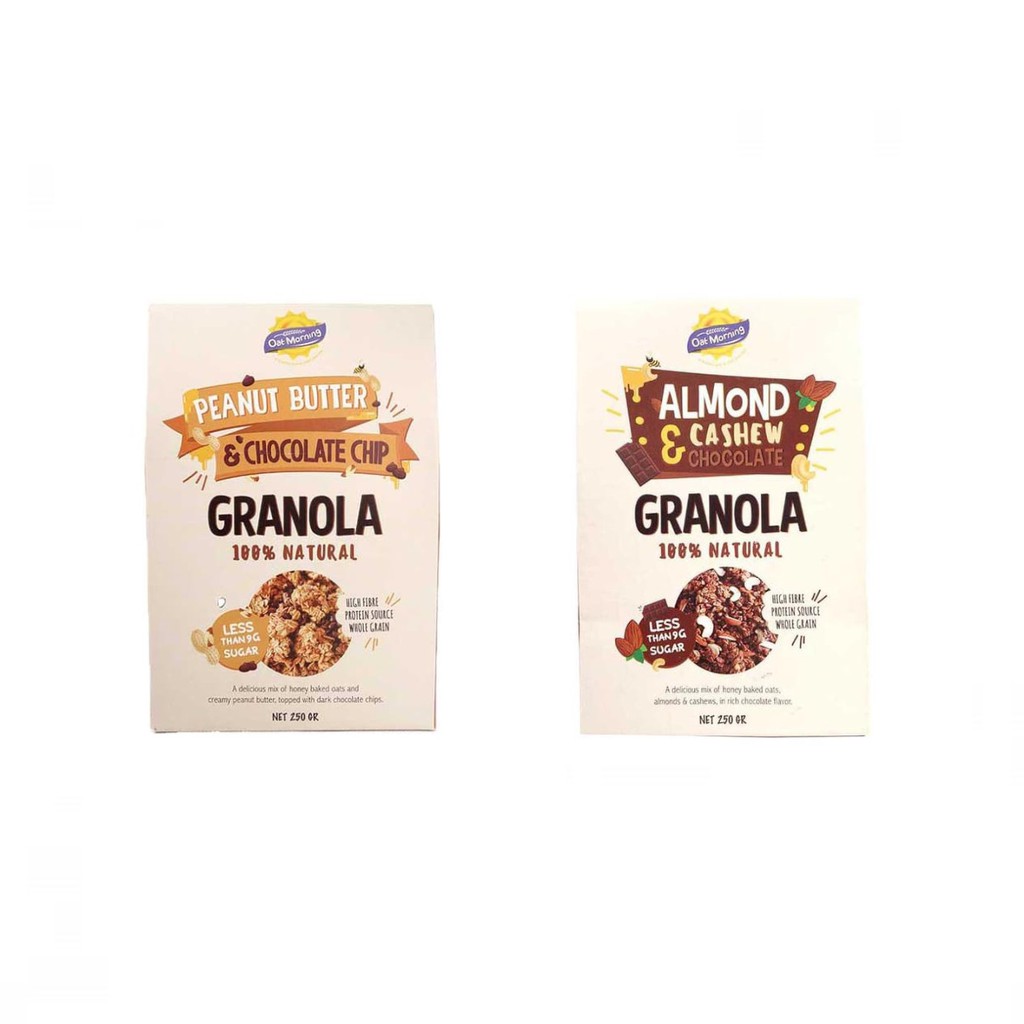 

Oat Morning - Paket Bundling Menu Sarapan 6 (Peanut Butter & Cashew Chocolate)