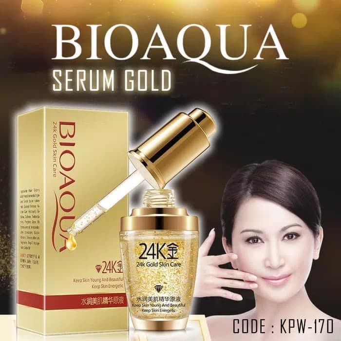 BIOAQUA SERUM GOLD   Bioaqua Serum Wajah Gold 24K Essence