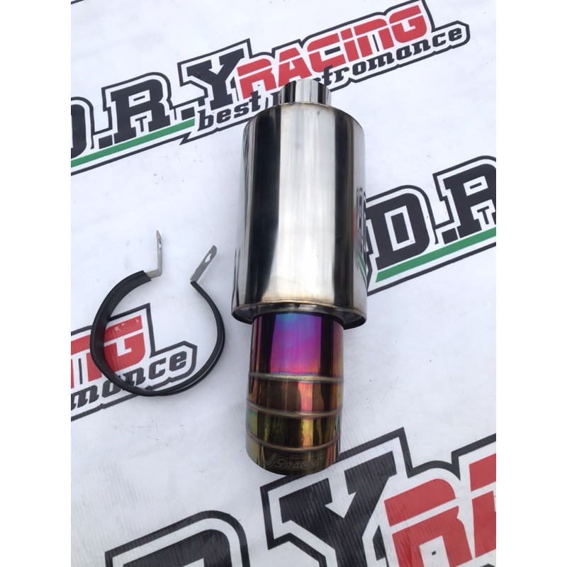 Knalpot mobil JS Racing pelangi