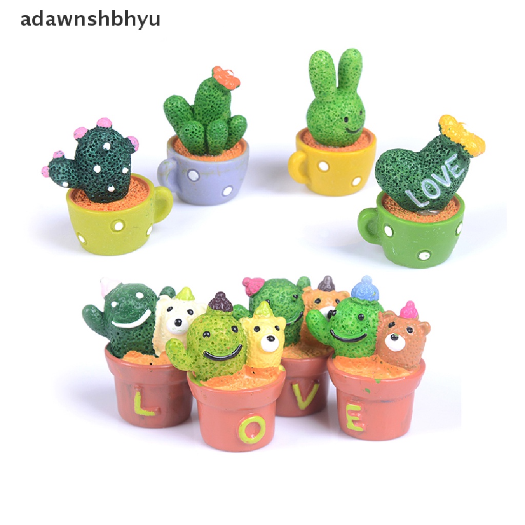 [adawnshbhyu] Miniatur diy pot Kaktus Hias Peri Taman Ornamen Dekorasi Kerajinan Rumah Boneka