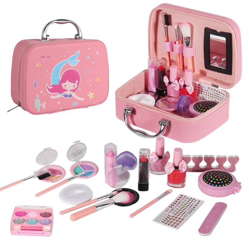 Girl Pretend Play Make up Toys Set Mainan Make up Anak dgn Fungsi Asli Mainan Dandan Anak Perempuan 
