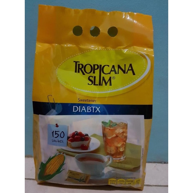 

Tropicana Slim CLASSIC 160 sachet @2,5 gram - Sweetener / Gula Jagung