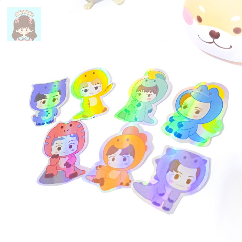 Sticker Hologram Dino Full Body Nct dream