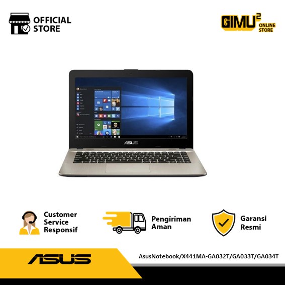 ASUS X441MA-GA031T/GA032T/GA033T/GA034T [N4020/1TB/4GB/ODD/14/WIN10HM] - Biru
