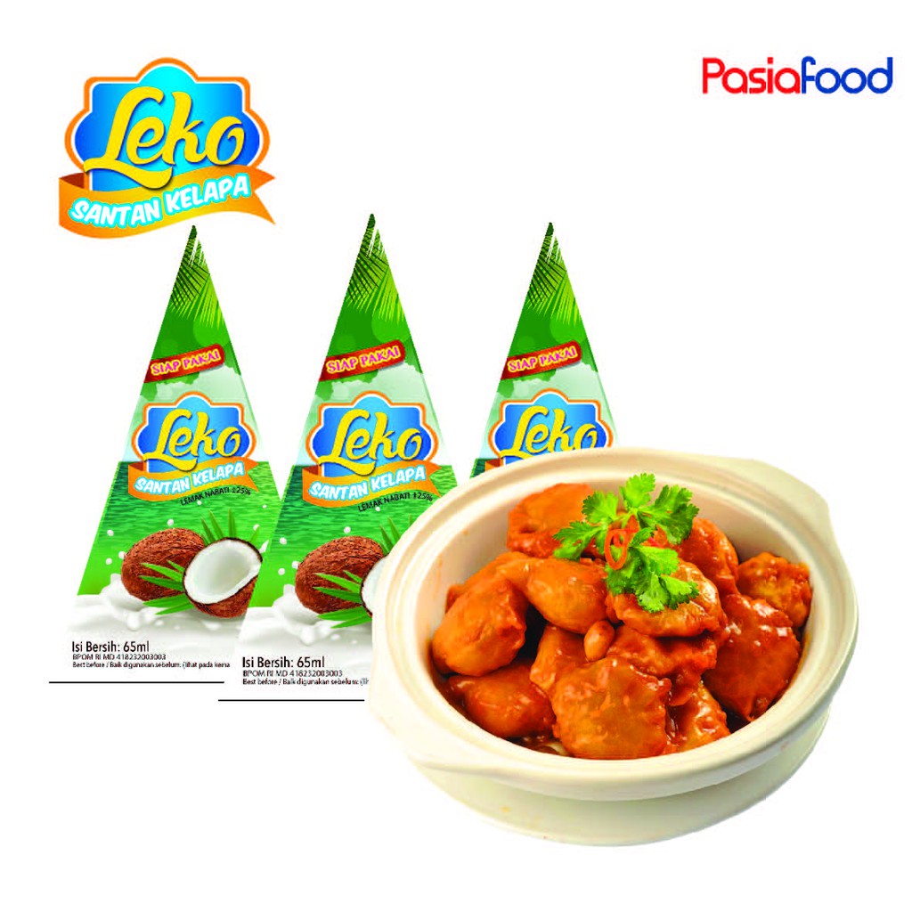 Pasiafood Santan Leko Santan Kelapa Asli Bebas Kolesterol (36 Pcs)