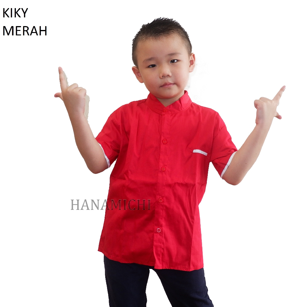 Hanamichi KIKY Kemeja Anak Lengan Pendek