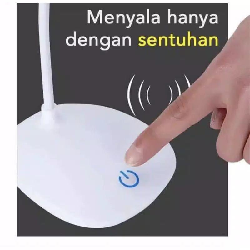 LAMPU MEJA BELAJAR PORTABLE MYVO, BISA DI CHARGE,