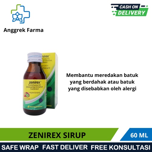 ZENIREX SIRUP/OBAT BATUK FLU DEWASA ANAK/OBAT BATUK BERDAHAK DAN FLU
