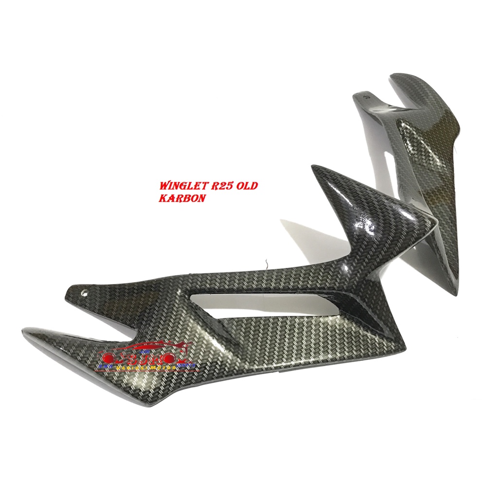 WINGLET R25 OLD WINGLED YAMAHA R25 LAMA KARBON CARBON WINGLET VARIASI YAMAHA R25 LAMA OLD