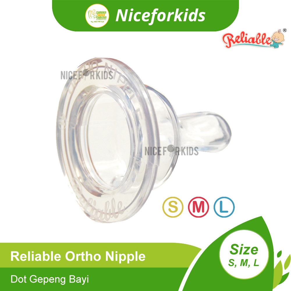 Reliable Nipple Ortho (8827) / Nipple Dot Silicone Bayi Nipple Gepeng