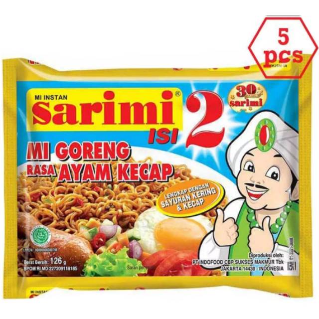 

Sarimi 2 Goreng Ayam Kecap/ Kremes 5pcs