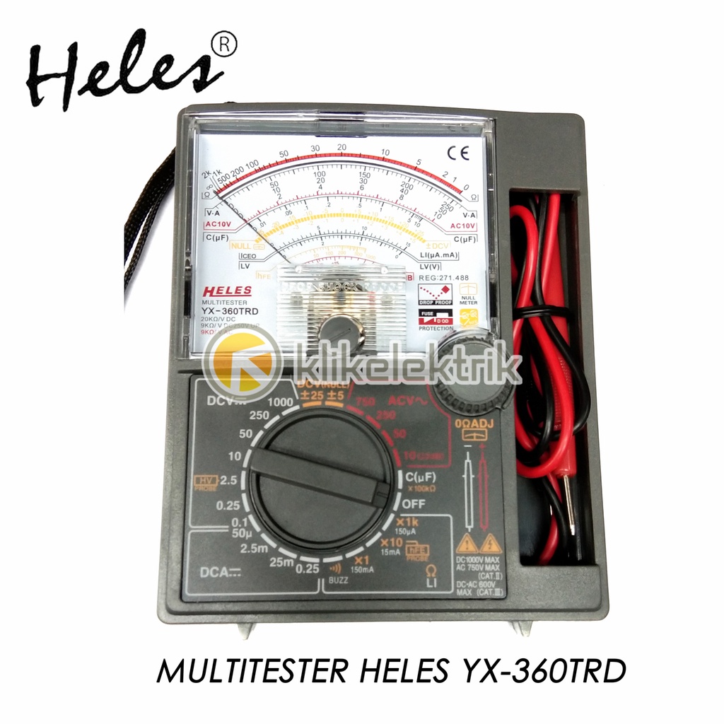 MULTITESTER HELES YX-360TRD YX-360TRES YX360 MULTI TESTER AVO METER