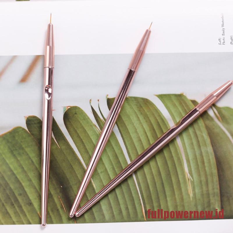 【COD】3pcs Nail Art Brush Set Line Drawing Painting Pen UV Gel Polish Manicure Tools