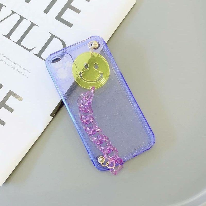 Korean Semi Transparan Chain Grip Case / Popsocket SLING 4 Colors Available! ALL PHONE TYPES