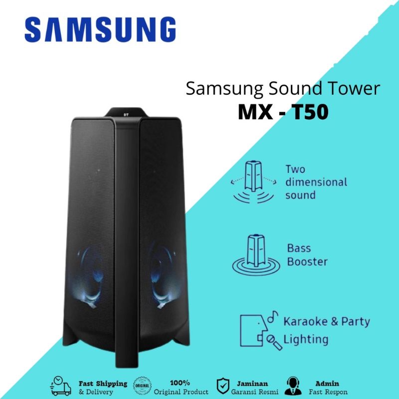 Samsung MX T50 / MX-T50 Giga Party Sound Tower High Power Audio System With Bluetooth