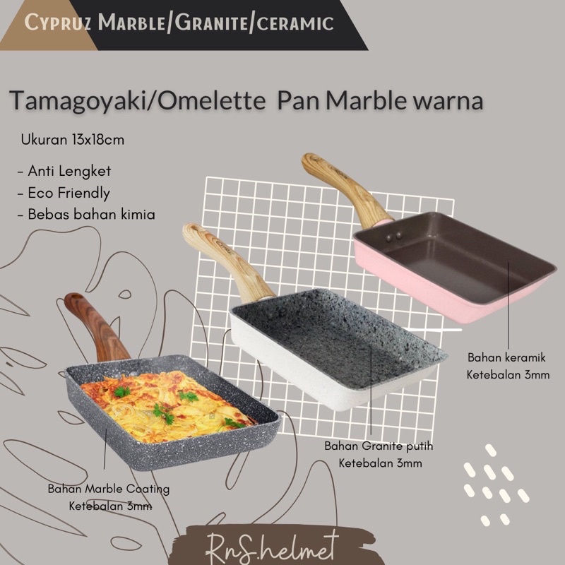 cypruz omelette pan/tamagoyaki pan/egg pan/pan kotak
