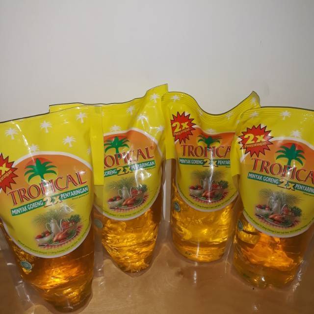 

Minyak goreng tropical 2x penyaringan ukuran 1 liter