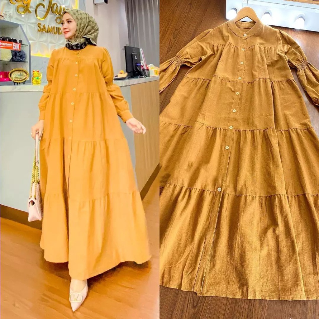 ZOYA MAXI BL KATUN RAYON LD 110 CM PB 138 CM ( BACA DESKRIPSI SEBELUM ORDER ) Gamis Dewasa Gamis Murah Meriah Promo Gamis Wanita Terbaru 2022