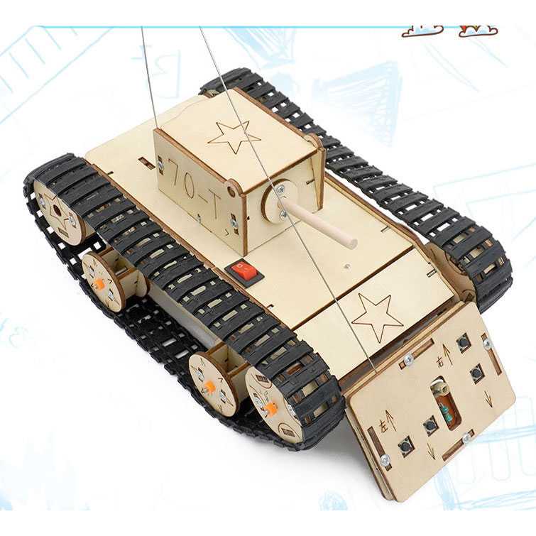 GIJ - OCDAY Mainan Anak Tank Remote Control DIY Assembly Children Toy