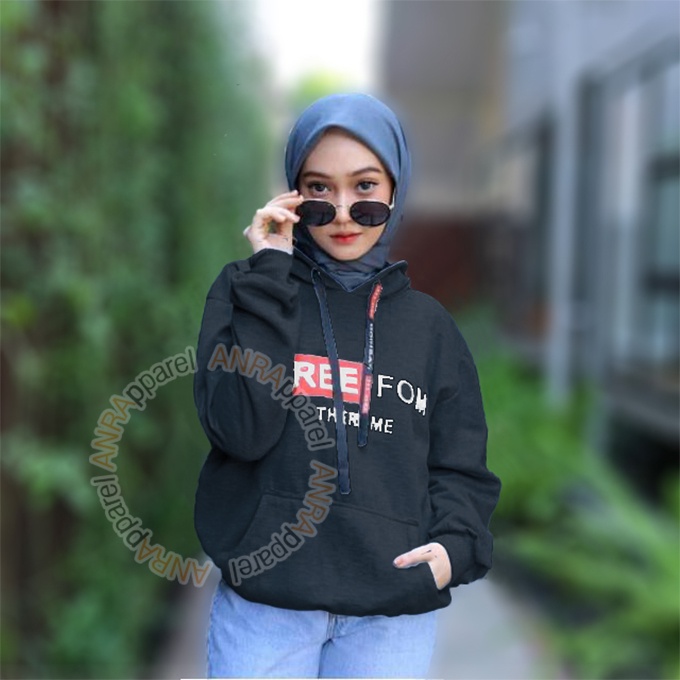 FREEFOM Sweater Hoodie FreeFOM Wanita | Sweater Korean Modis Cewek Fleece