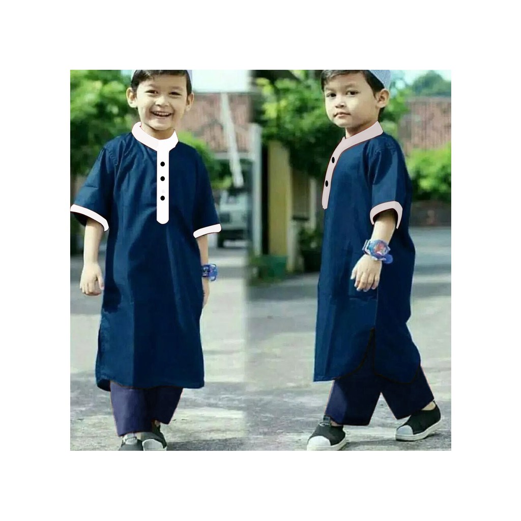 Baju Koko Anak/Stelan Koko Turki Anak Laki- Koko Pakistan - 2 - 8 tahun