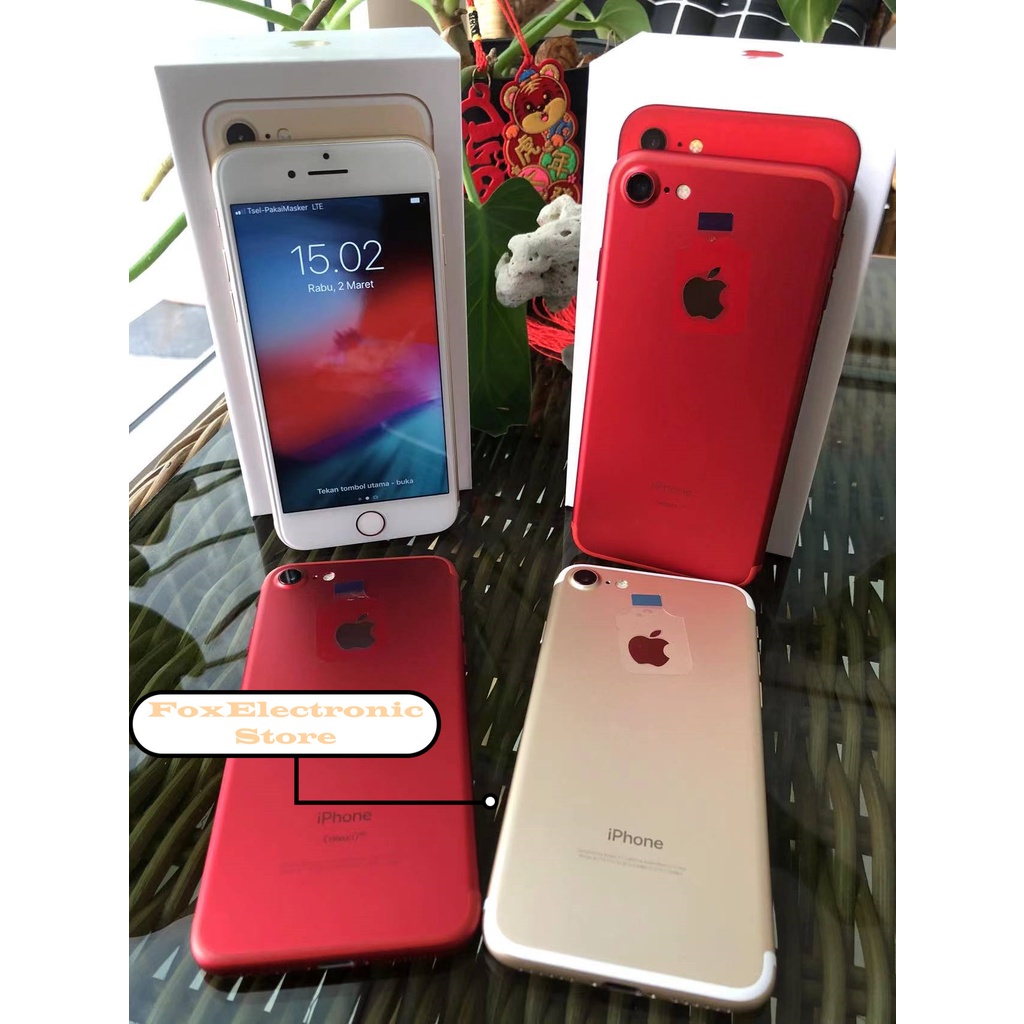 iPhone 7 128GB  Fullset  All Sim Silent Original Second Mulus100% 3utools All Green (Garansi 1 Tahun)-3