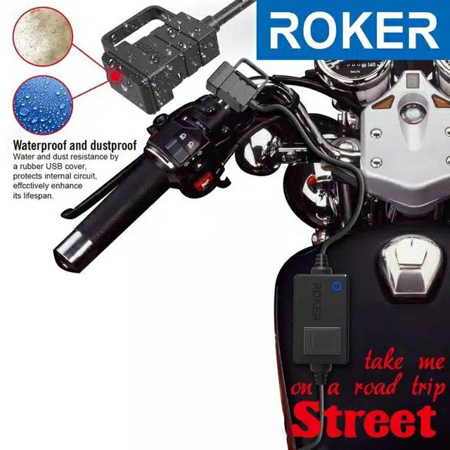 CHARGER ROKER STREET 2.4A / TC AKI WATERPROFF/ RK-MC1