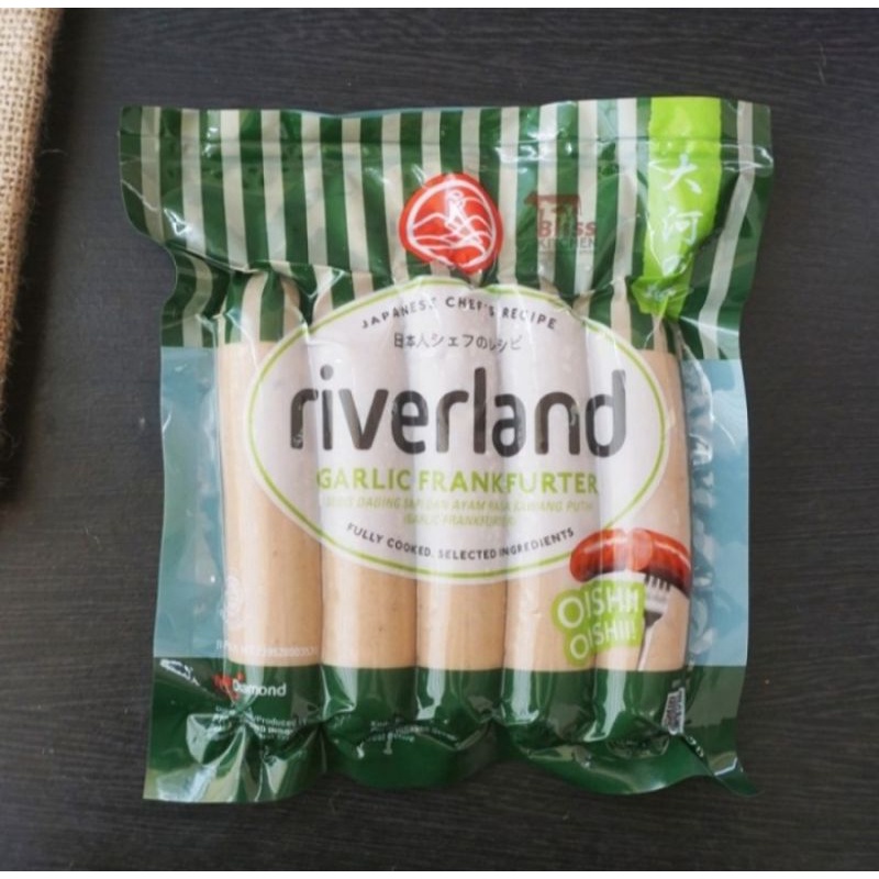 

Riverland Garlic Frankfurter Sausage / Sosis Bawang Ala Jepang 360 gr