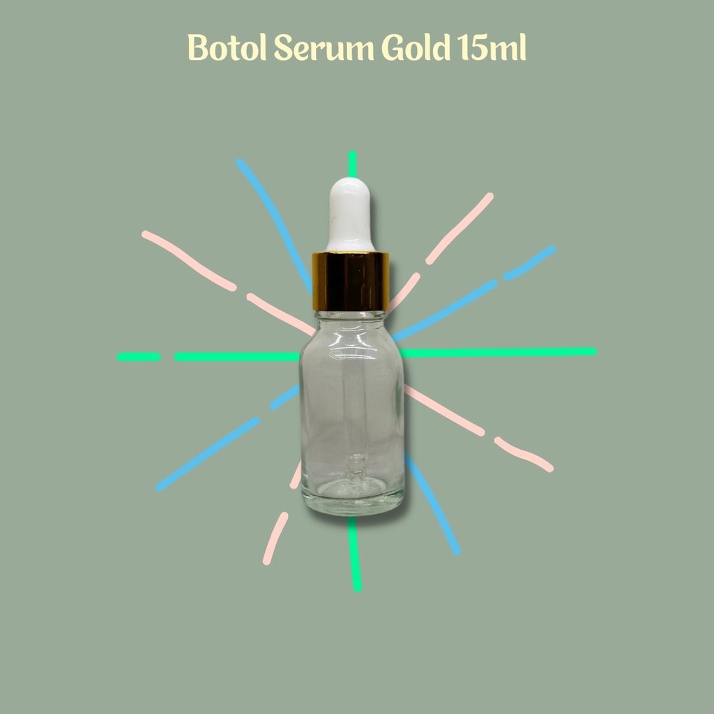 Botol Serum Gold 15ml