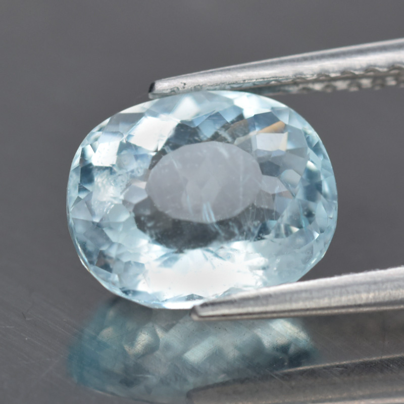 Cushion 2.29ct 9.2x7.8x5.4mm Natural Unheated Light Very Greenish Blue Aquamarine AQ118