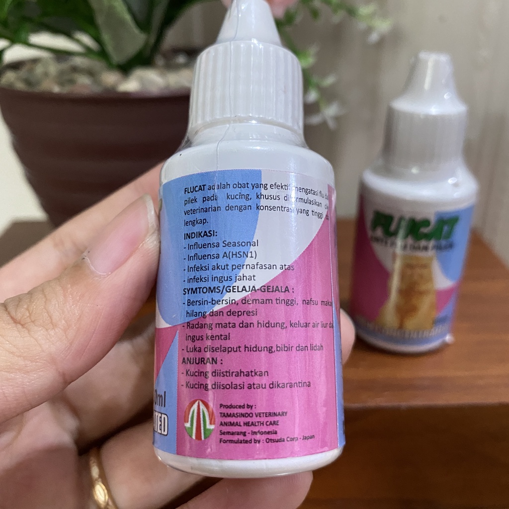 FLUCAT Obat Anti Flu Demam dan Batuk Kucing Hewan Peliharaan 30ml