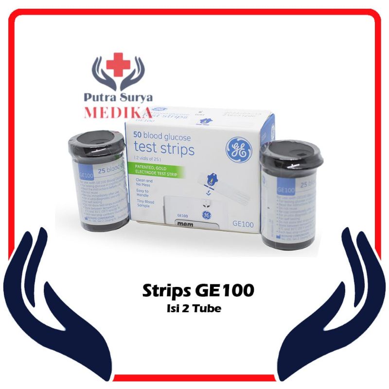 GE100 Test Strip | Strip Gula Darah | Blood Glucose Strips GE100