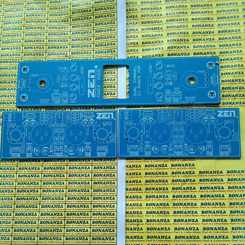 Pcb Panel depan belakang bok 1u 1.5u 2channel