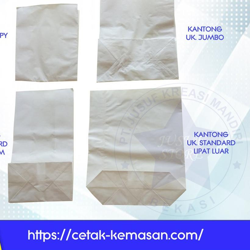 

Paperbag polos foodgrade isi 250pcs/pack