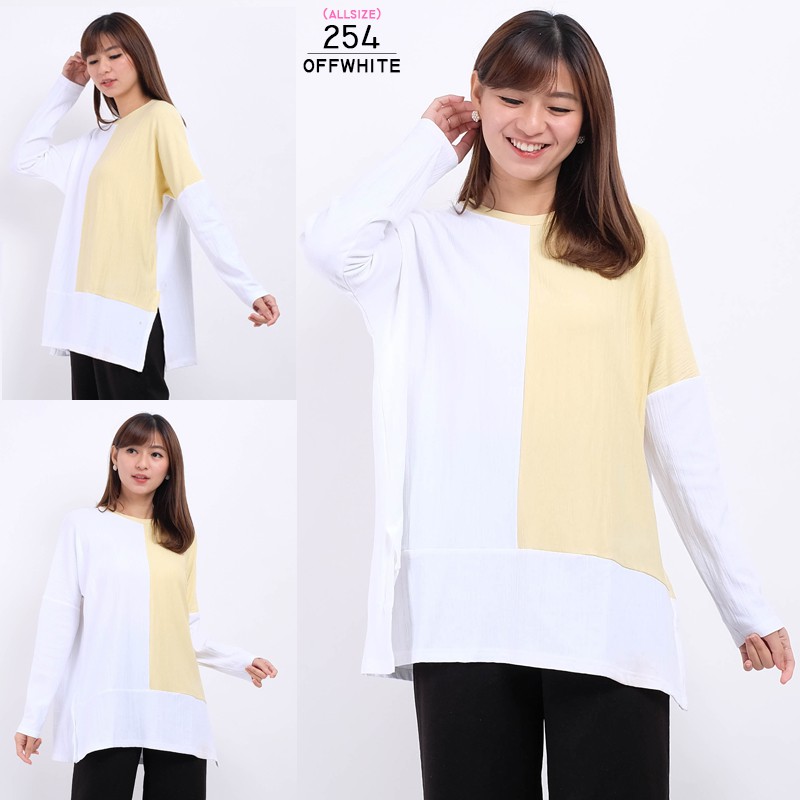 ARENA - Oversized Blouse Jumbo Spandek Rib