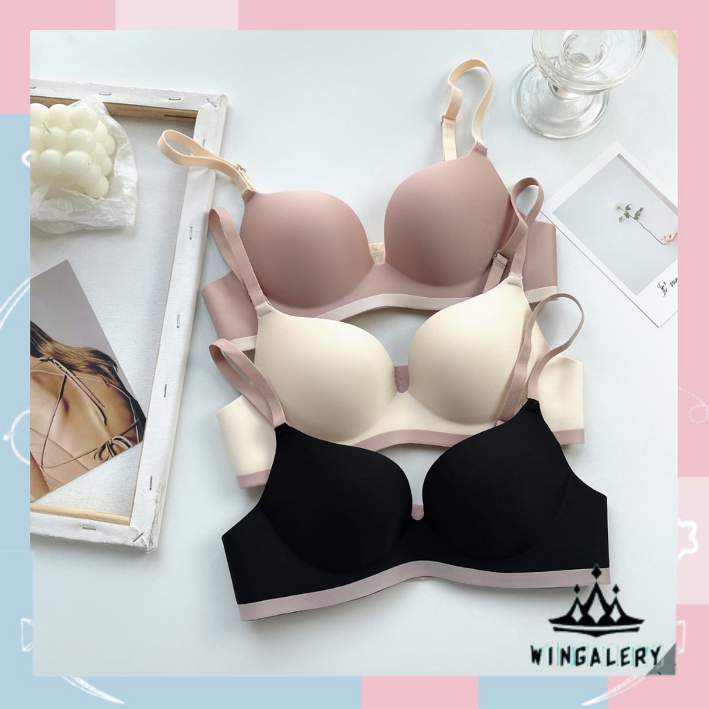 Jual Wingalery Bra Seksi Push Up Invisible Bh Dalam Wanita 9015