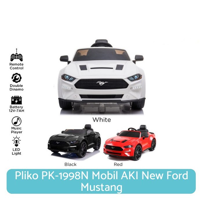 BIG SALE    Mobil aki anak Pliko PK 1998 N new Ford Mustang lisensi