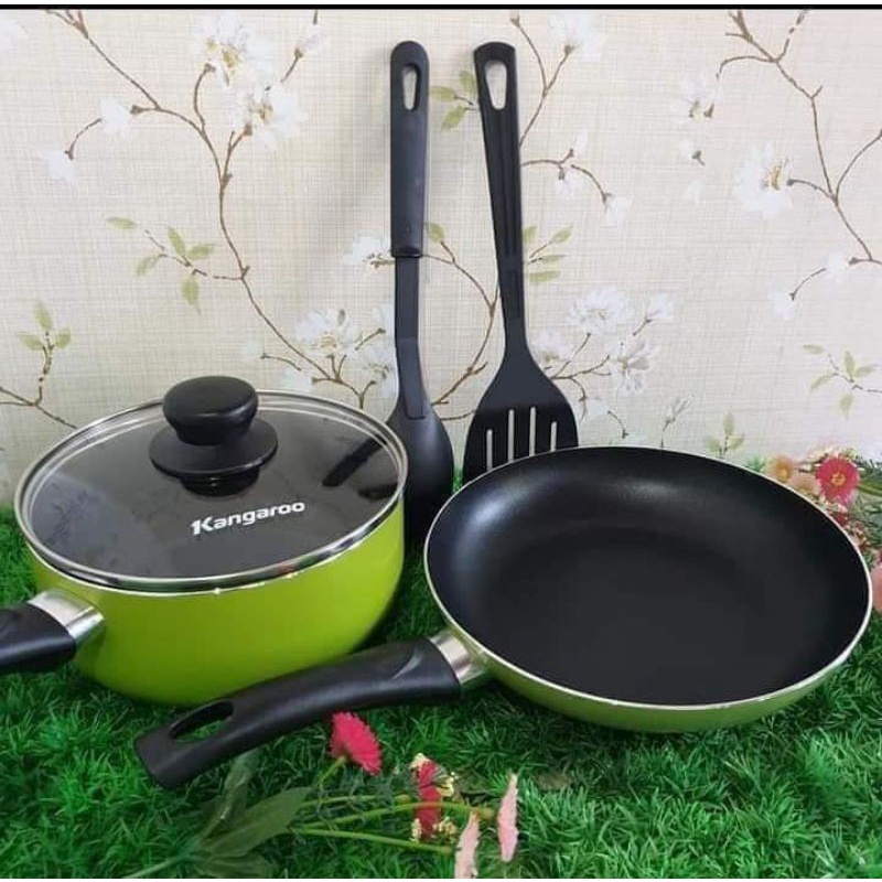 Teflon set kangaroo emerald