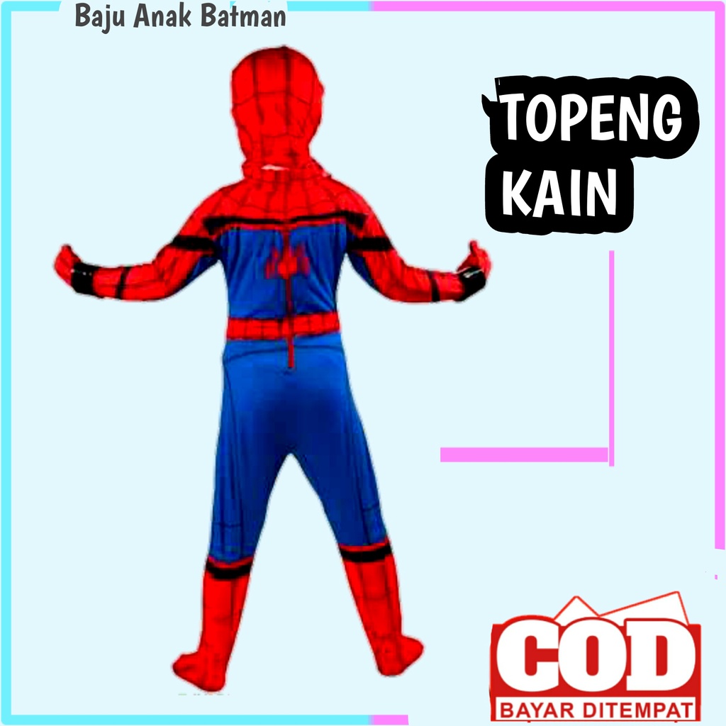 baju spiderman anak umur 1 - 11 tahun | kostum spiderman | kostum spiderman anak | baju spiderman anak dan topeng | baju anak laki laki | baju spiderman | baju spiderman anak laki laki