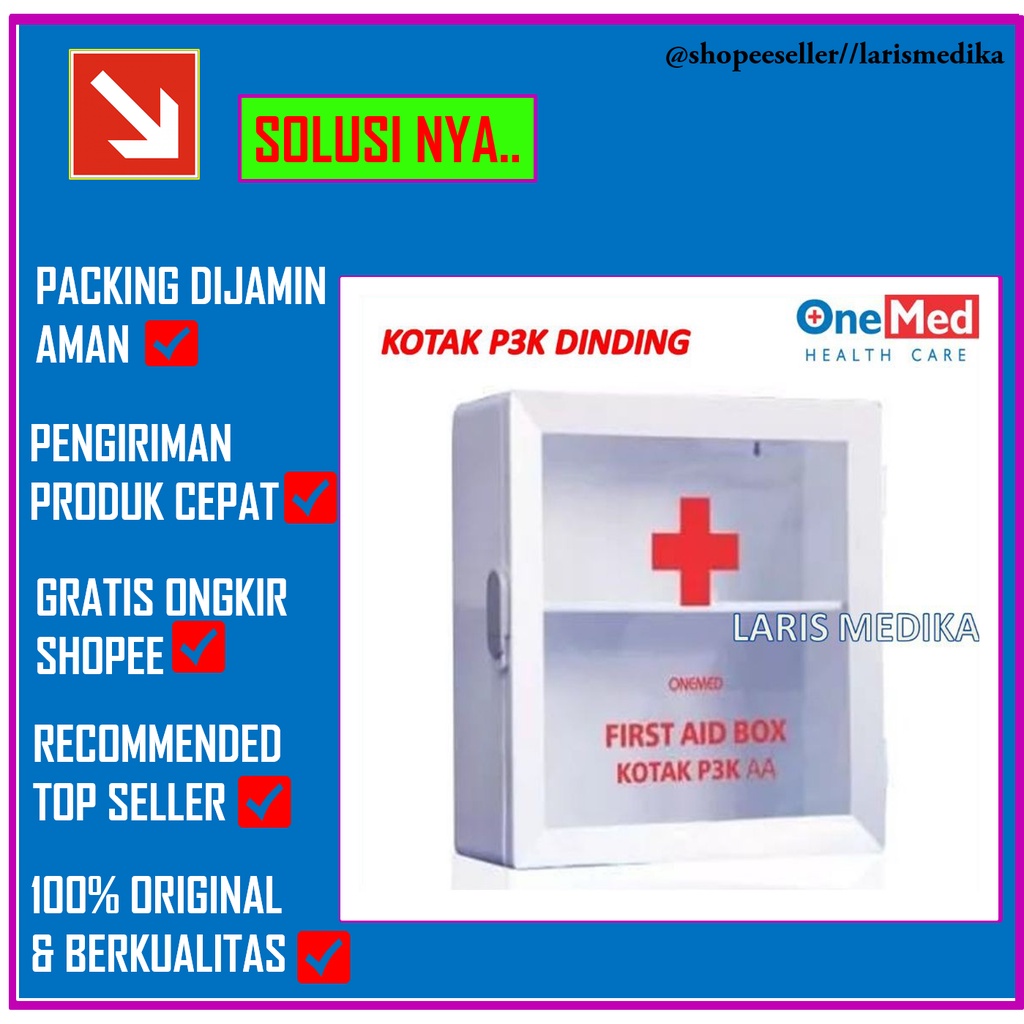 Maspion Kotak P3K - First Aid Box BMA-18 bisa digunakan di rumah dan kantor KOTAK OBAT MK 11 MASPION DINDING SEDANG