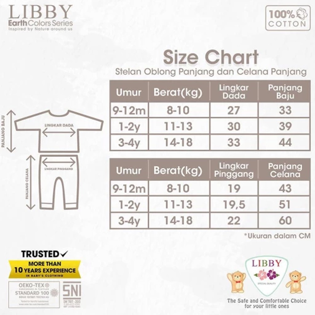 Libby Earth Setelan Oblong Panjang - Celana Panjang