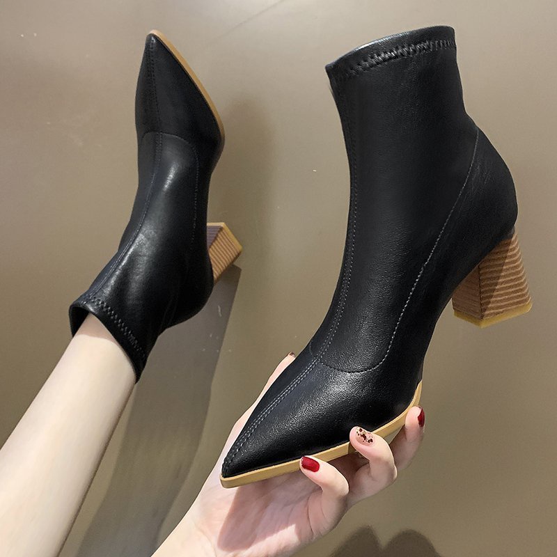 [ Import Design ] Sepatu Boots Heels Wanita Korea Import Premium Quality ID180
