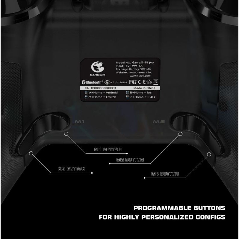 Gamesir T4 Pro Gamepad Game Controller Joystick Hybrid Smartphone Holder Game Console Wireless